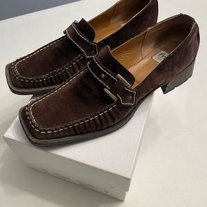 Brown Suede Loafers size 38
